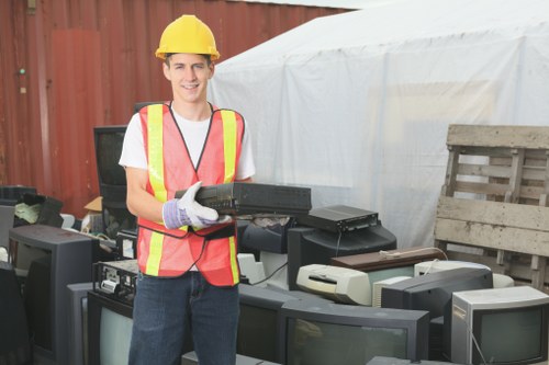 Expert clearance service team transforming a cluttered space in Purfleet